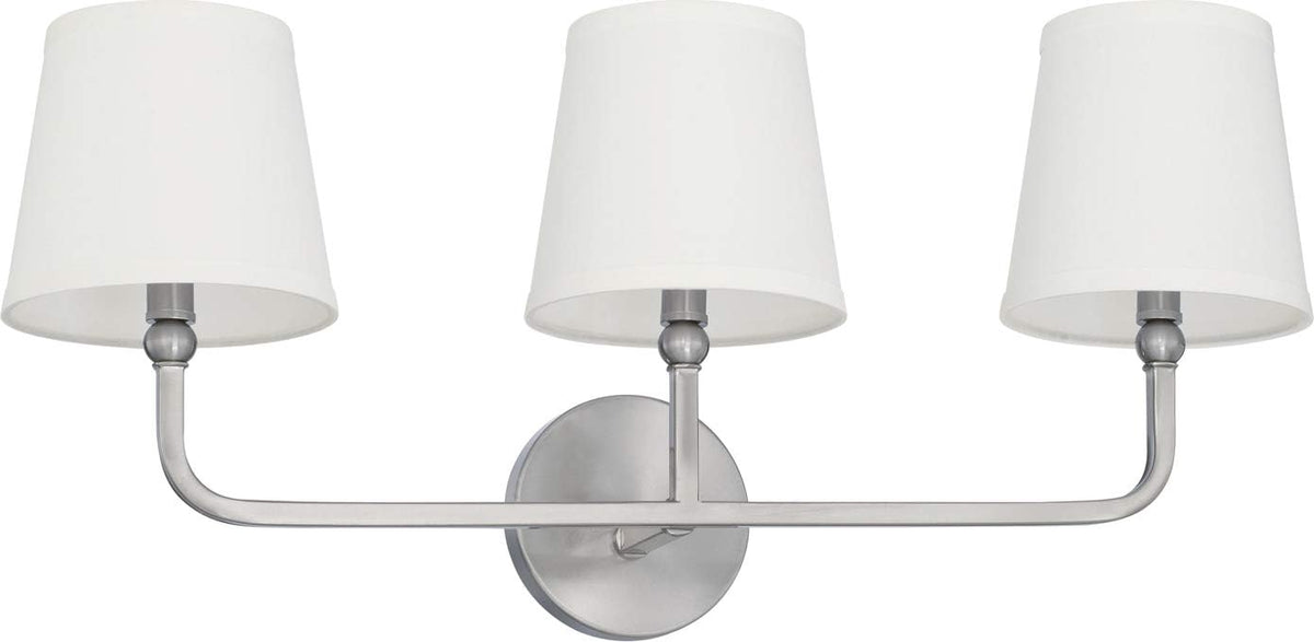 Brushed Nickel 3-Light Wall Mount C8934