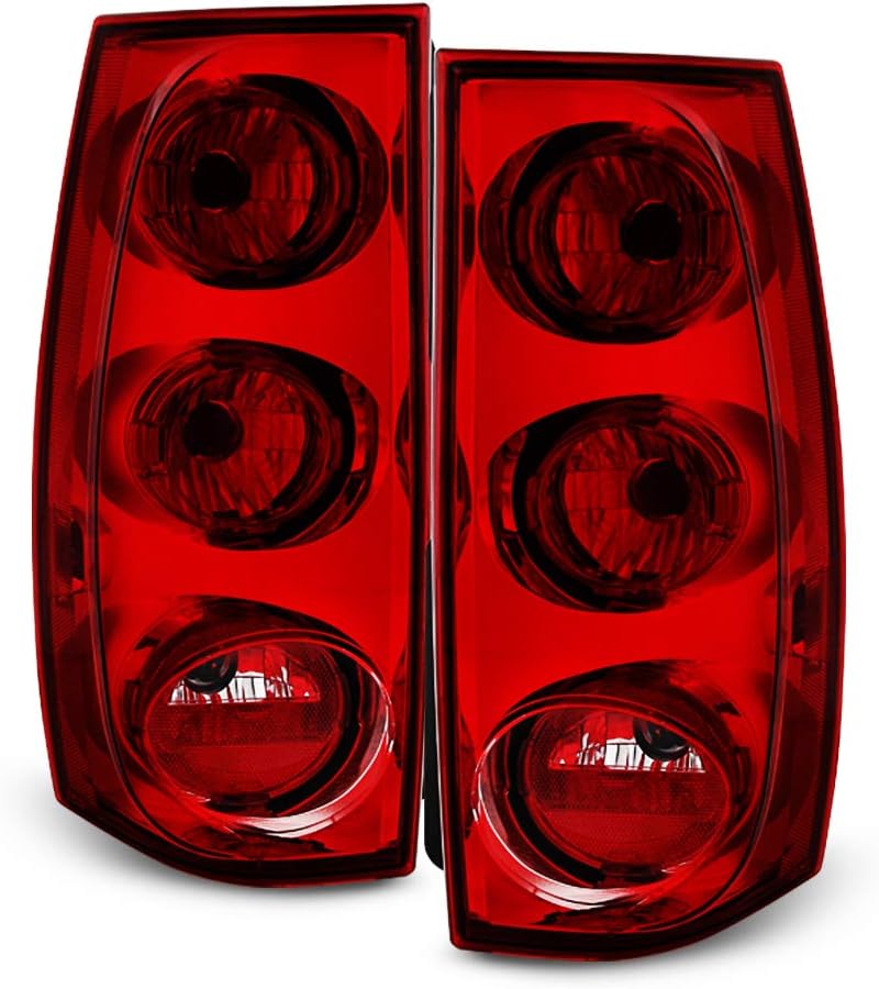 Red Smoked Tail Lights Brake Lamps Left+Right C376