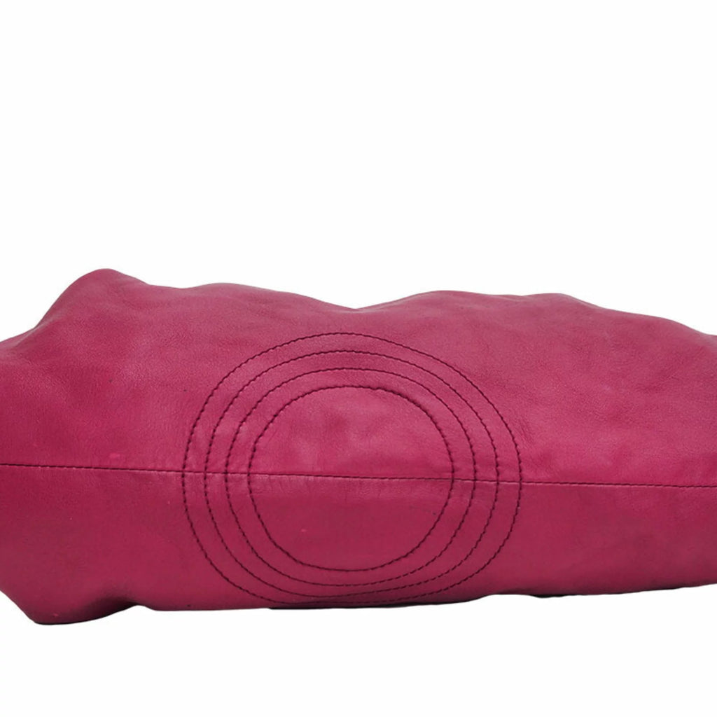 Pre-Owned Pink Leather Handbag X7722