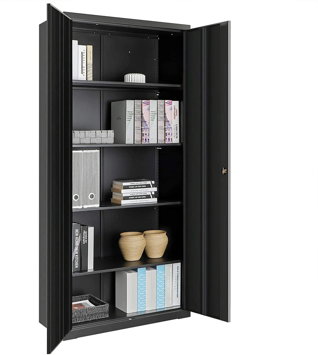 Metal Storage Cabinet with Doors and Shelves M22401
