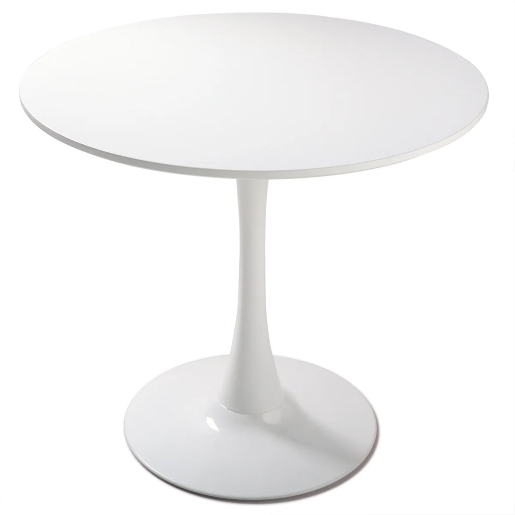 Round Pedestal Dining Table White D18237