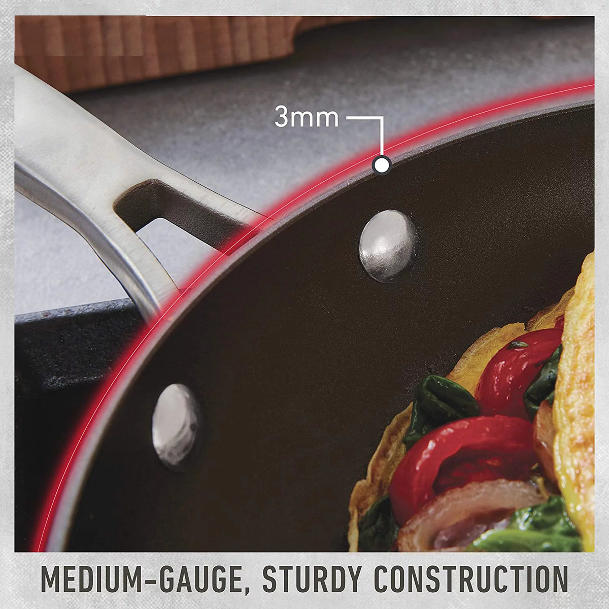 Hard-Anodized Nonstick Sauté Pan with Cover, 5-Quart X380