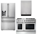 48 Gas Burner Electric Oven Range, Refrigerator with Water and Ice Dispenser, Dishwasher L911