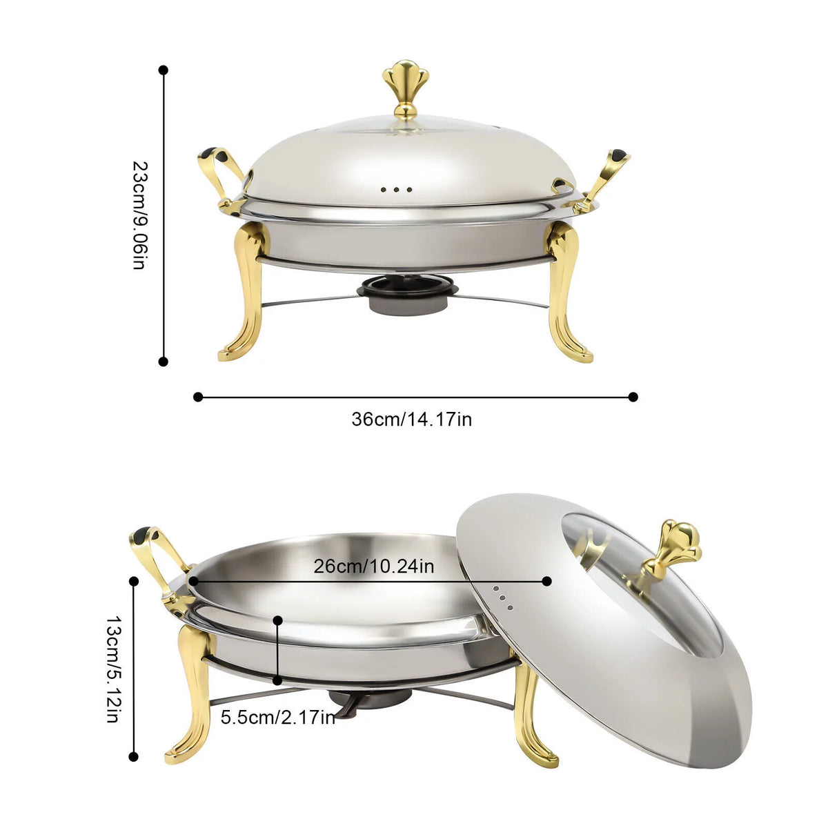 5 Quart Stainless Steel Chafing Dish R124710