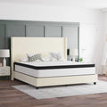 Queen Hybrid Mattress with Pocket Spring Core & Knit Fabric Top R6875