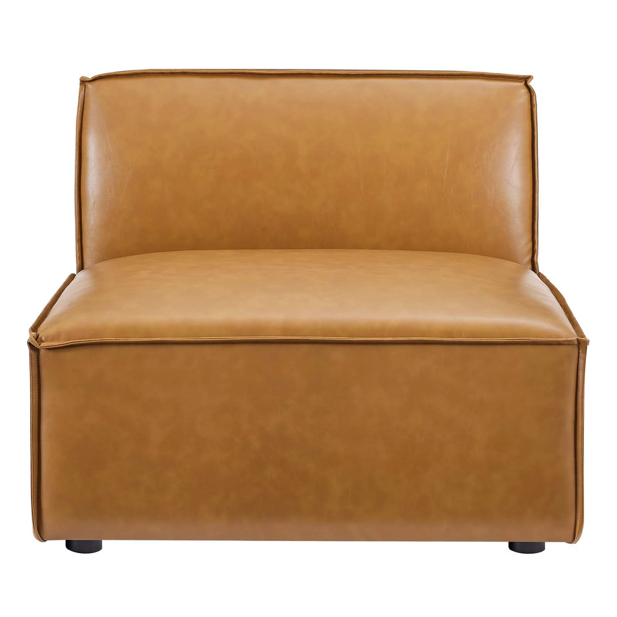 Tan Vegan Leather 4-Piece Sofa U964