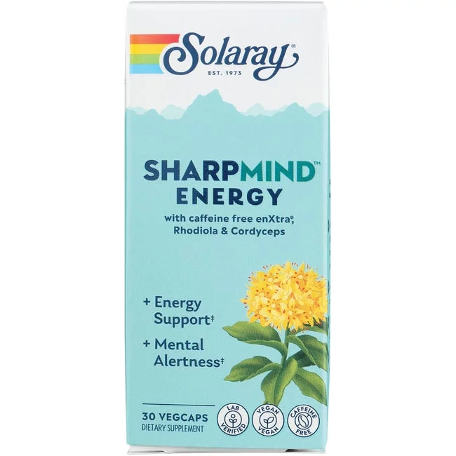 Caffeine Free Vegan Nootropic Supplement 30 VegCap Pills Q901