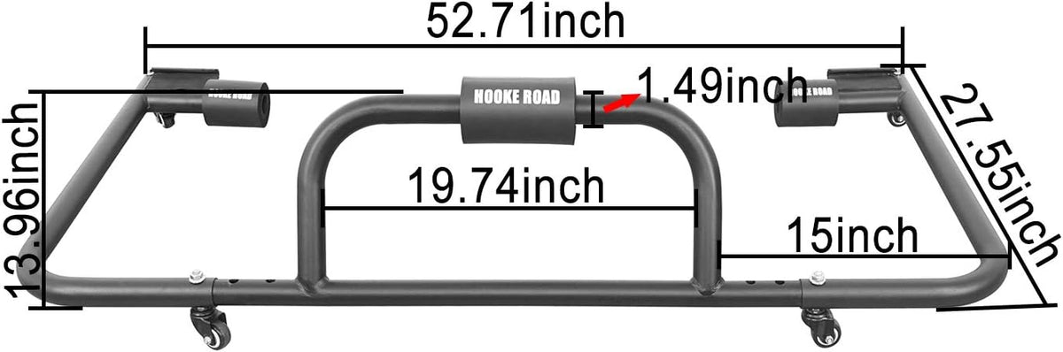 Hard Top Rack Carrier Storage Sliding Cart Bracket V297