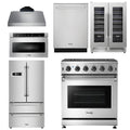 30 Gas Range, Range Hood, Microwave, Refrigerator, Dishwasher, Wine Cooler Q615408