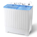 2 in1 Portable Mini Washing Machine Top-Load Twin Tub Washer Spin Dryer, White K738