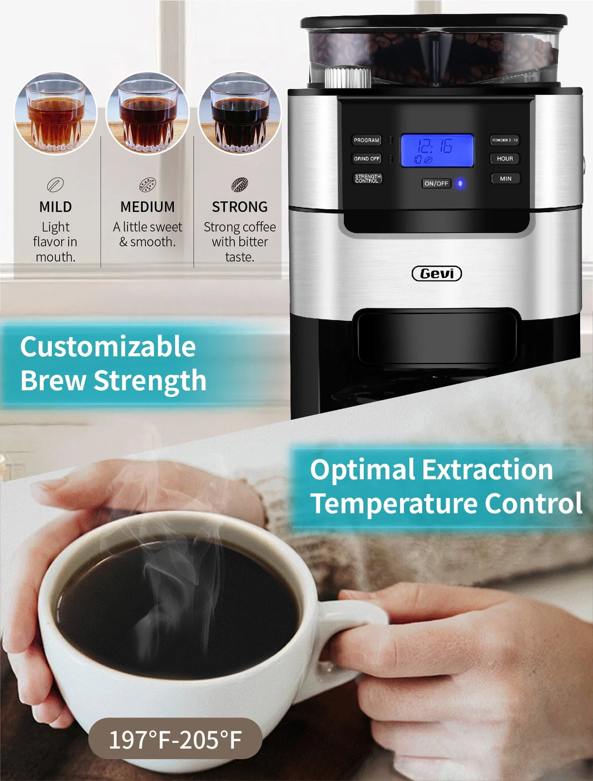 10-Cup Programmable Grind and Brew Coffee Maker G81234