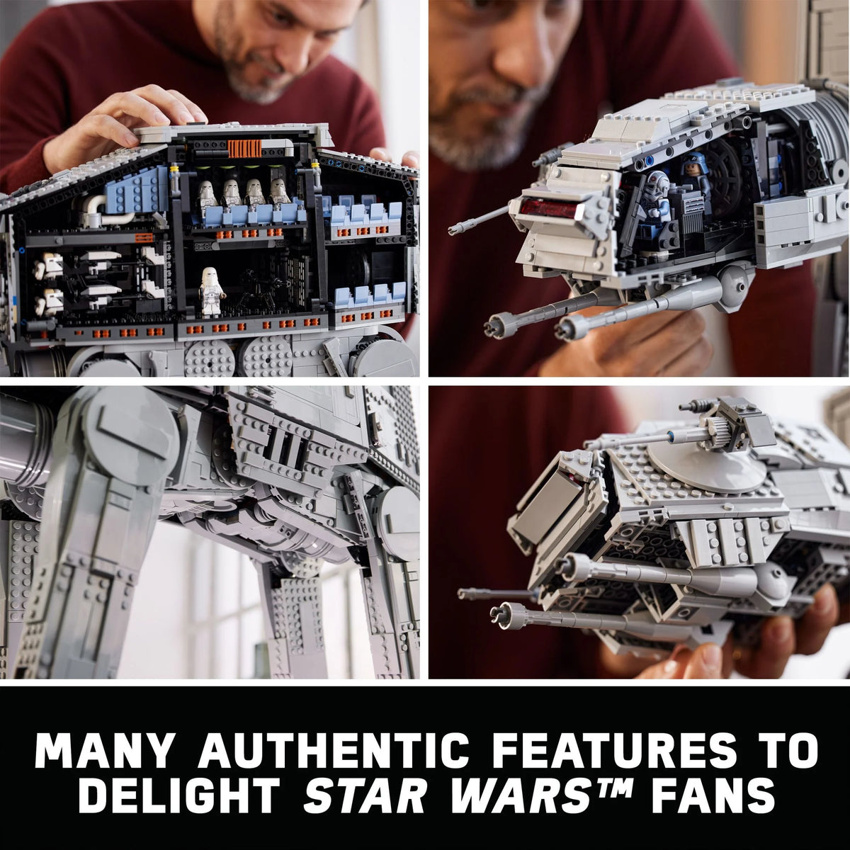 Buildable Model Collectible Set with 9 Minifigures H6818