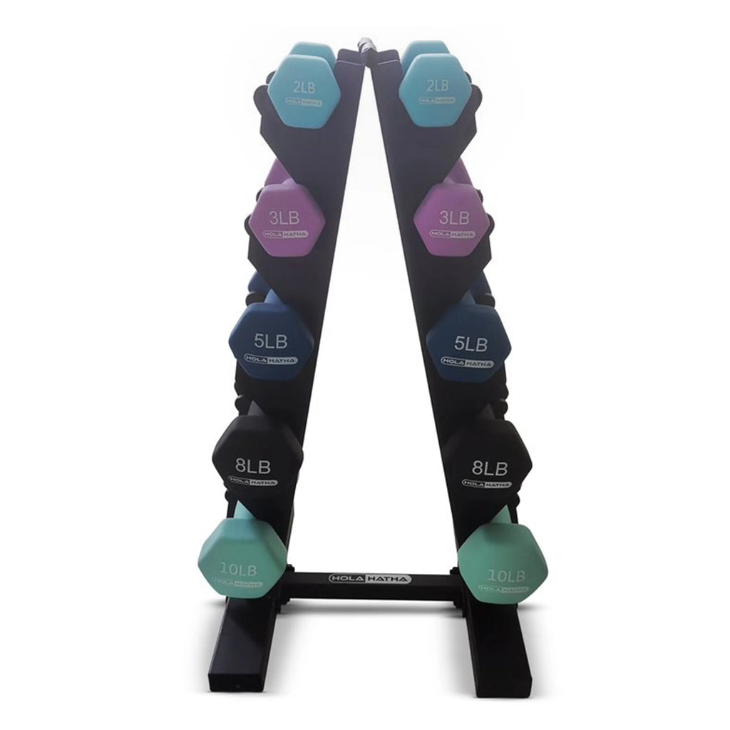 Neoprene Dumbbell Weight Set with Rack G185