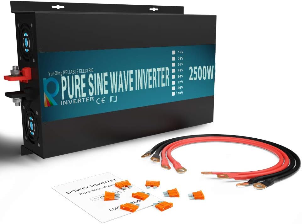 2500W Pure Sine Wave Power Inverter 24V DC to 120V AC O600