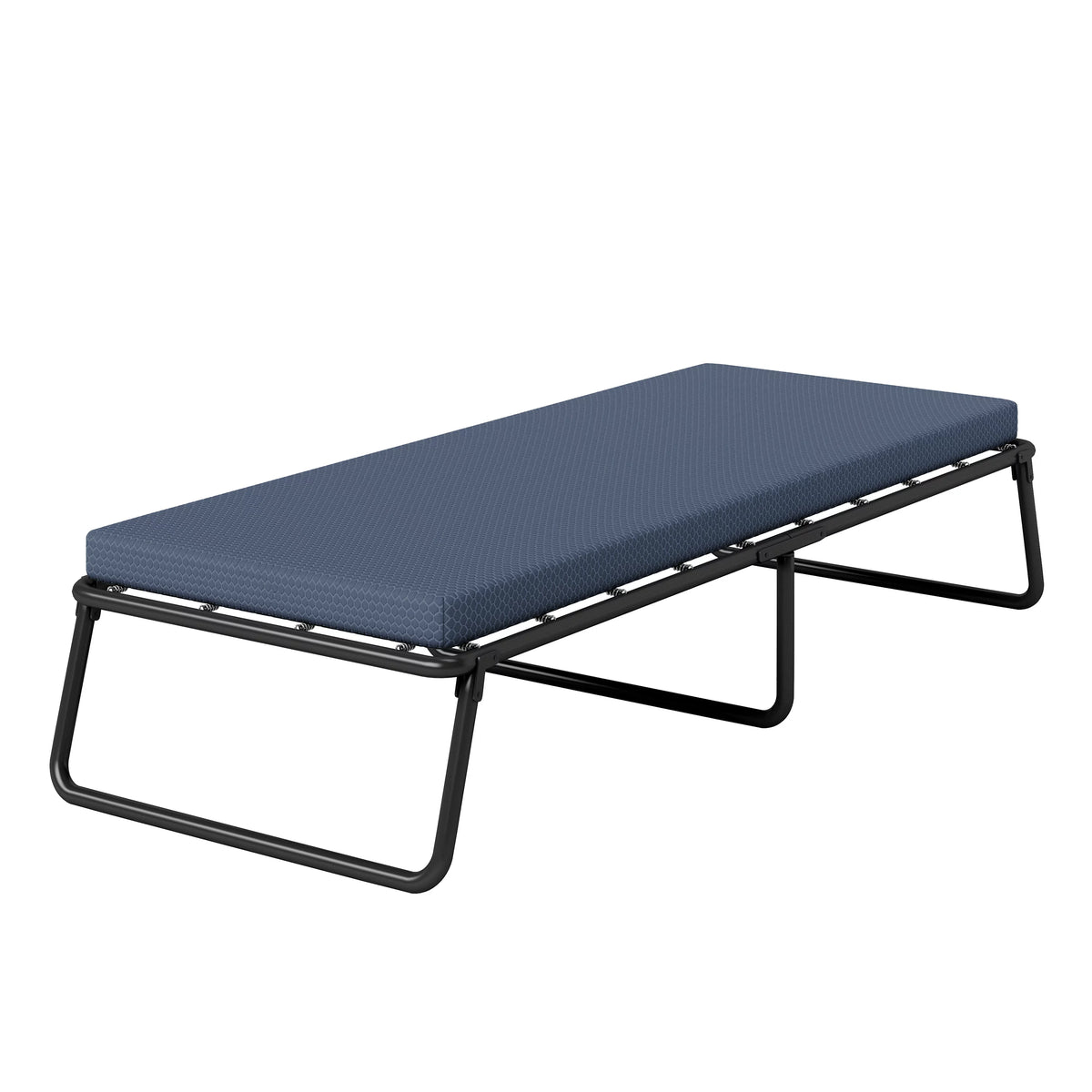 Folding Guest Bed Cot with Cooling Gel Foam Mattress, Twin R7397