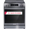 30 in. 6.2 cu. ft. 5 Element Slide-In Electric Range with Convection and Air Fry in Black Stainless Steel F2880