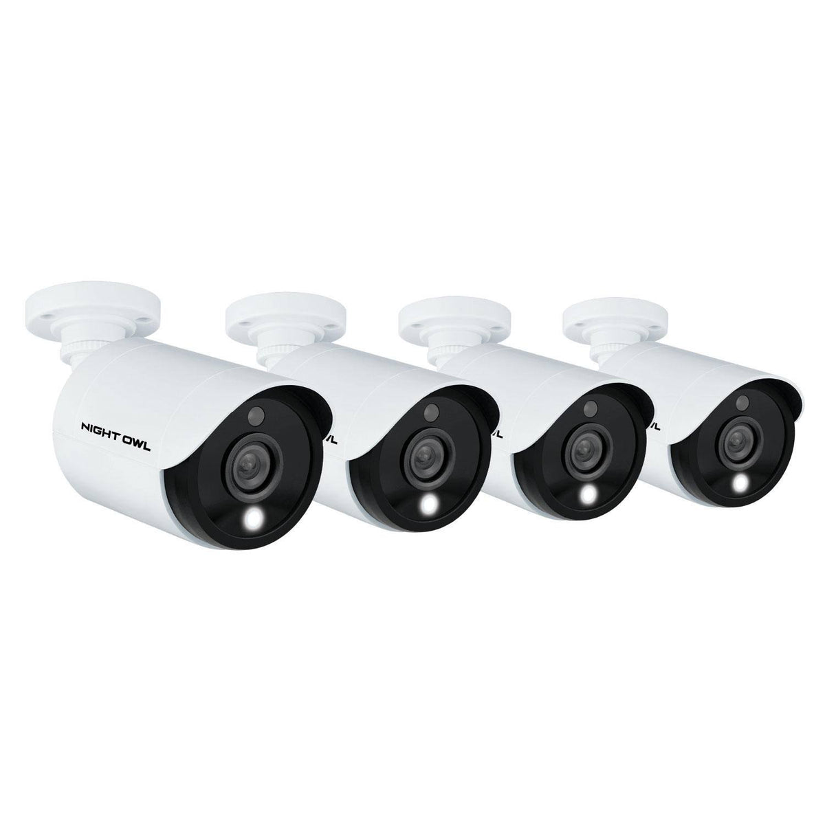 1080p Wired Cameras with Built-in Spotlights 4-Pack D828