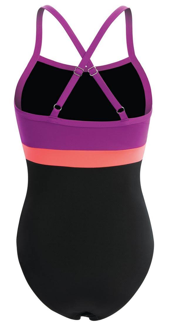 Black Purple Coral One Piece Z580