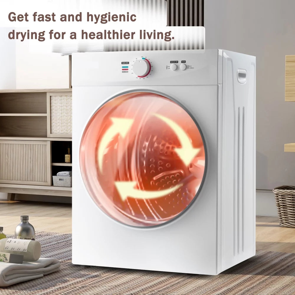 Portable Stainless Steel Laundry Dryer with 5 Modes R5993