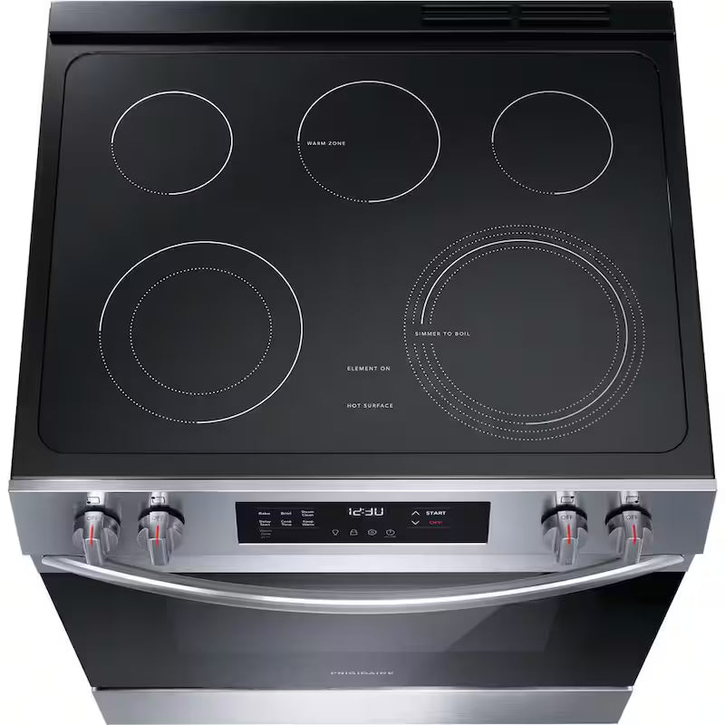 5-Element Slide-In Electric Range with Steam Clean in Stainless Steel U621018
