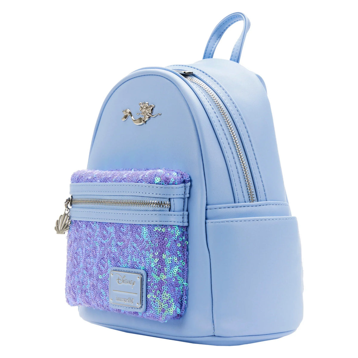Purple Lavender Pastel Sequins Mini Backpack Q353793