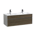 48 in. Havana Oak Wall Mount Bathroom Vanity Q673