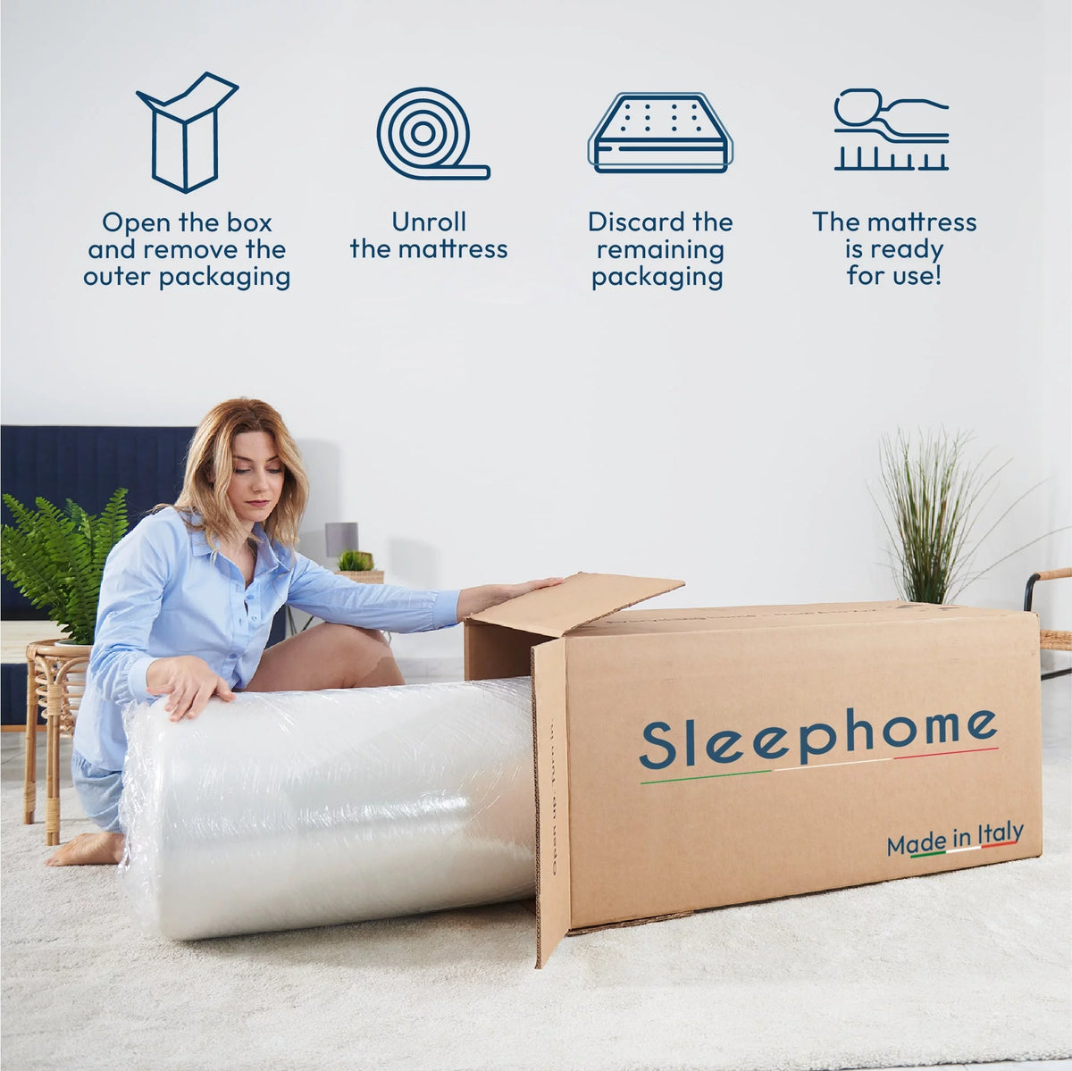 12 Full Hybrid Pocket Spring Comfort Foam Medium Mattress Z861551