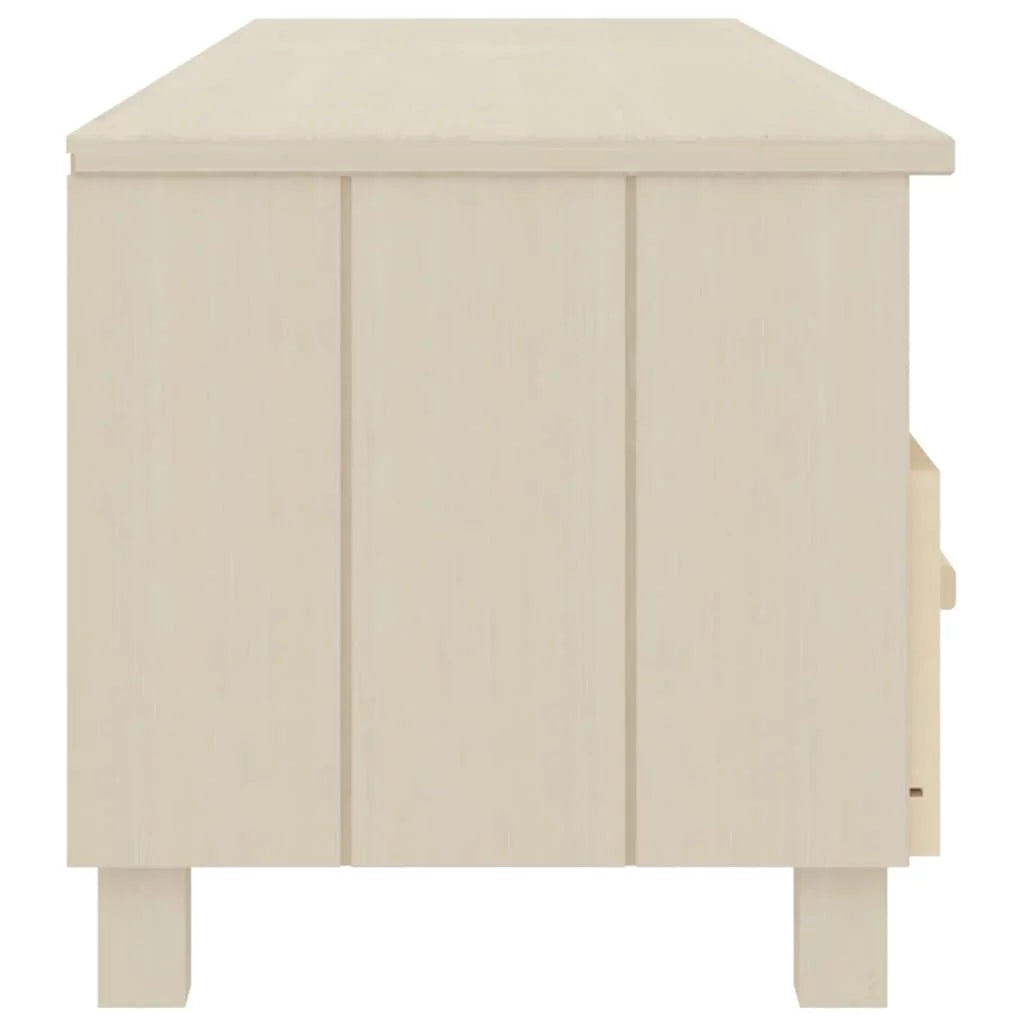 Honey Brown Solid Wood Pine TV Stand U56465