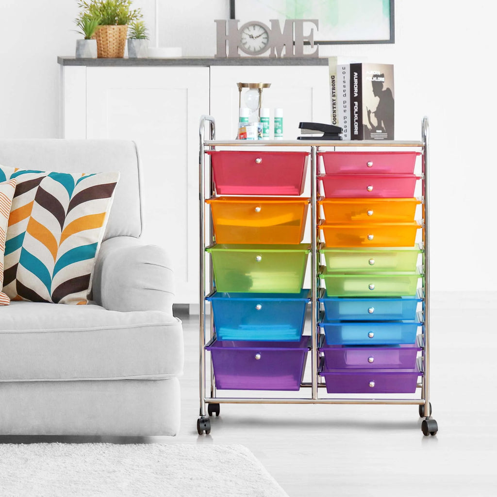 15 Drawer Rolling Storage Cart Organizer P221632