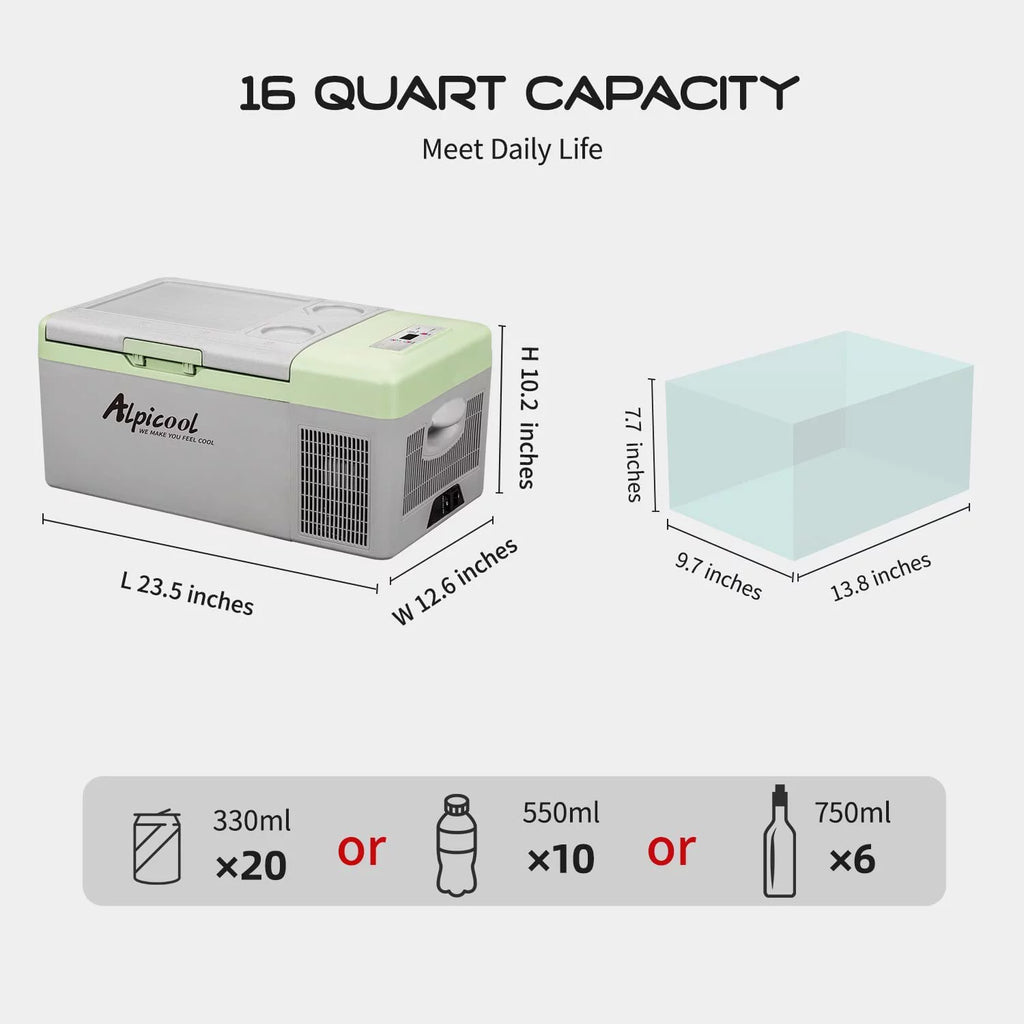 Portable 12 Volt Car Refrigerator 53 Quart Freezer T905