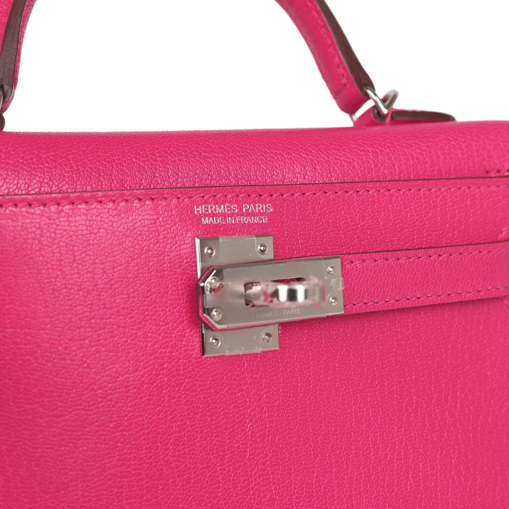Rose Extreme Chevre Chamkila Palladium Hardware Bag I107222