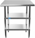 Stainless Steel Table with 2 Shelves J50848