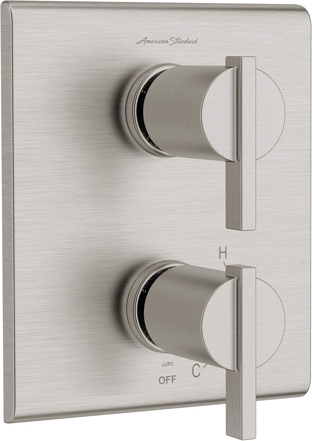 2-Handle Brushed Nickel Shower Diverter Trim R75030