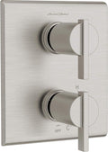 2-Handle Brushed Nickel Shower Diverter Trim R75030