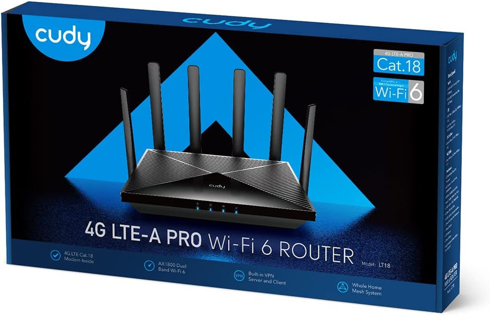 4G LTE WiFi 6 Router with Dual SIM C217