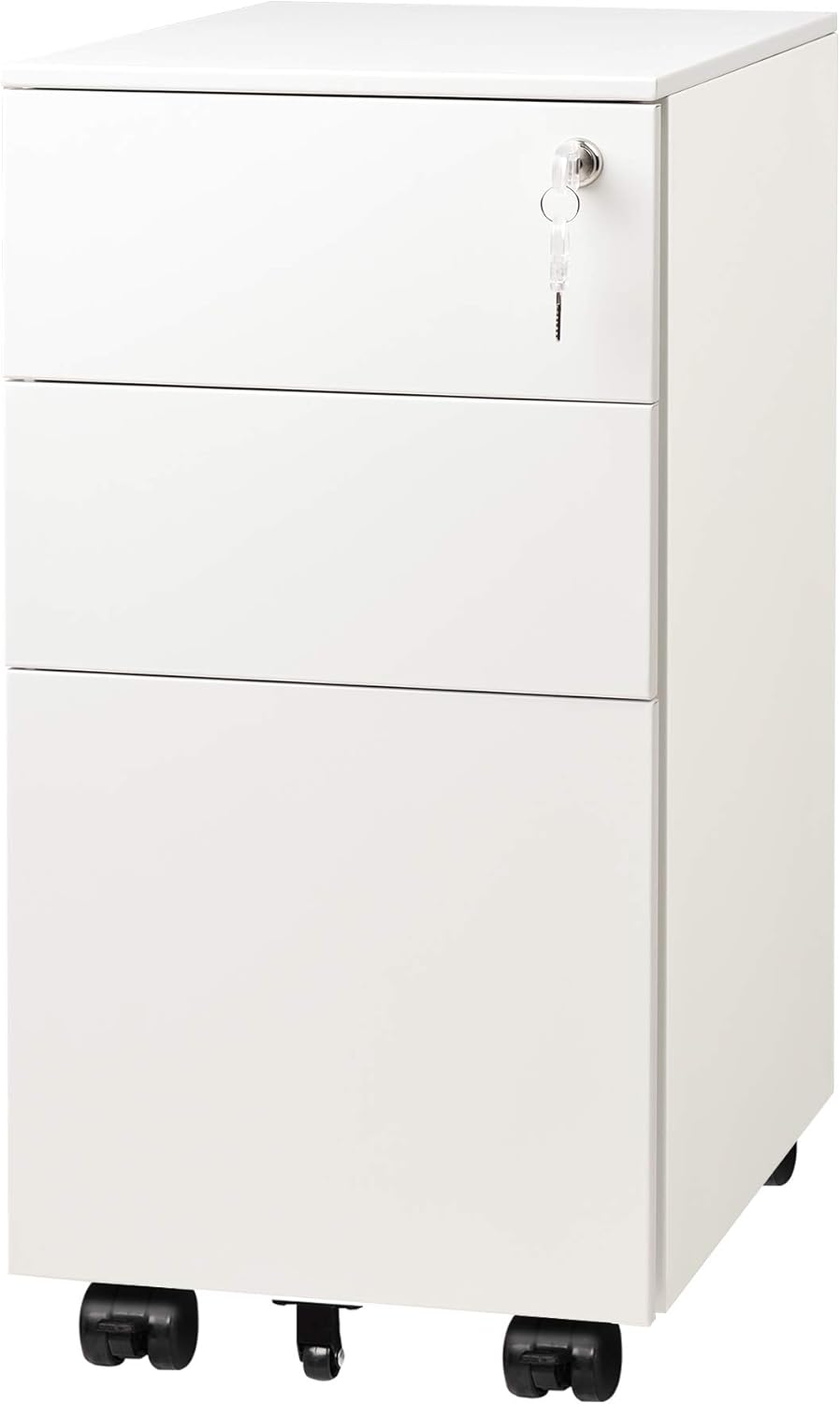 3 Drawer Black Mobile File Cabinet S599