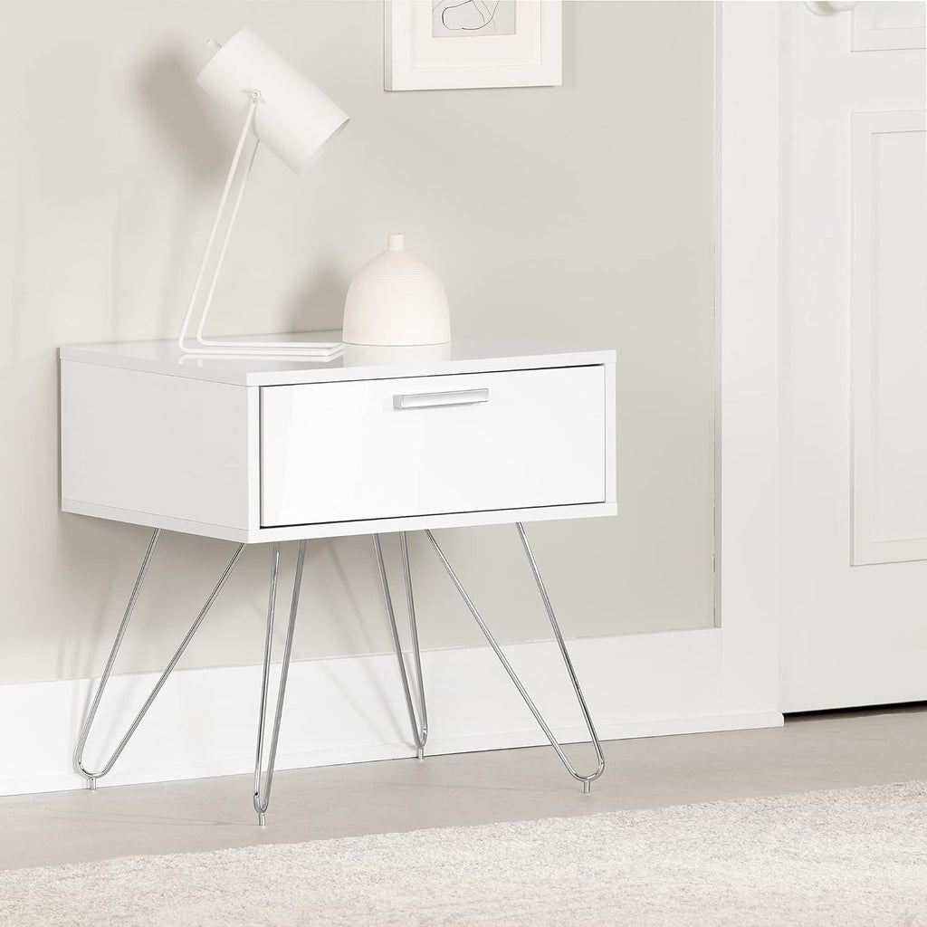 Pure White Nightstand Q2726