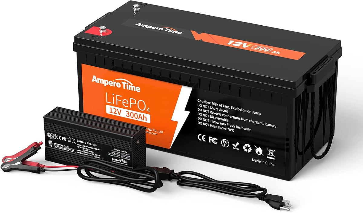 12V 300Ah LiFePO4 Battery with 20A Charger D616144