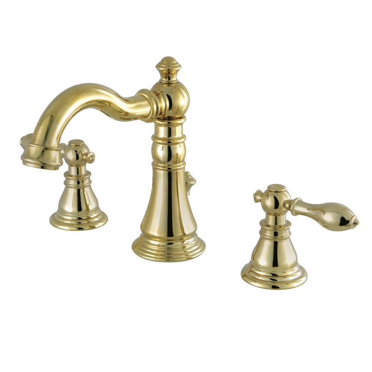 Widespread Bathroom Faucet, Black Stainless W840161