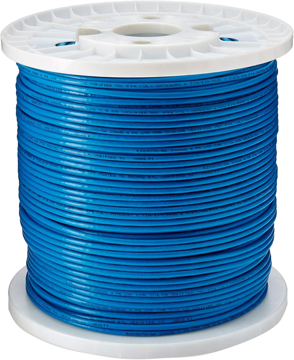 Cat6 Solid-Core Cable Black 1000' D628