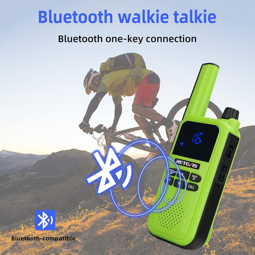 Bluetooth Rechargeable Two Way Radio 1400mAh 3Pcs X671