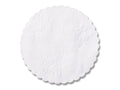 Round White Linen Doily R76906