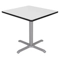 White u0026 Grey Square X-Base Table N523