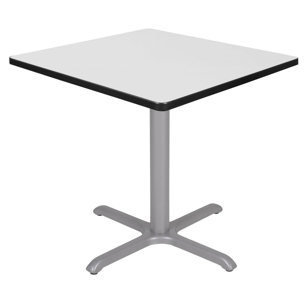 White u0026 Grey Square X-Base Table N523