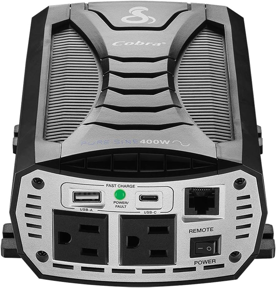 400W Power Inverter with 2 AC Outlets and 2 USB Ports F626