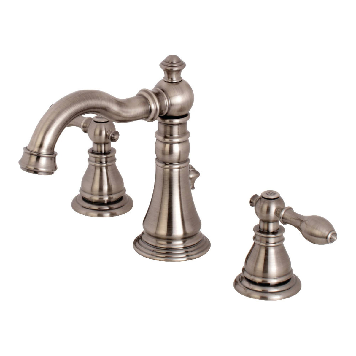 Widespread Bathroom Faucet, Black Stainless W840161