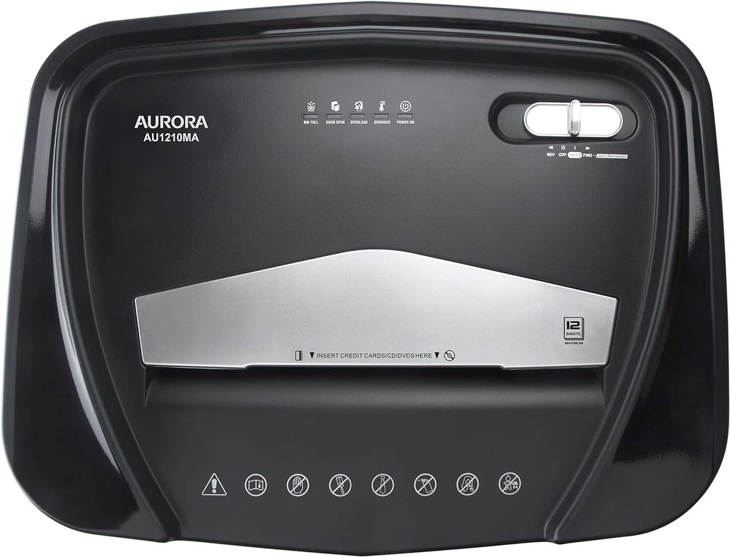 12-Sheet Micro-Cut Paper CD Credit Card Shredder S812