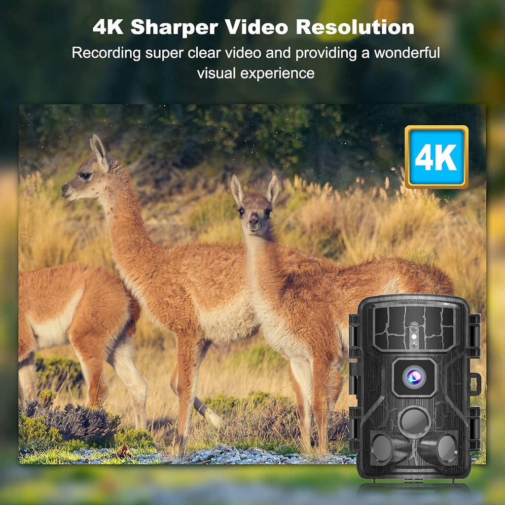4K 30MP WiFi Bluetooth Trail Camera with Night Vision Motion Activated Waterproof K623