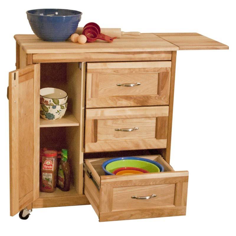 Natural Birch Kitchen Cart X1488