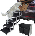 Lightweight Aluminum Foldable Dog Steps with Nonslip Surface D508739